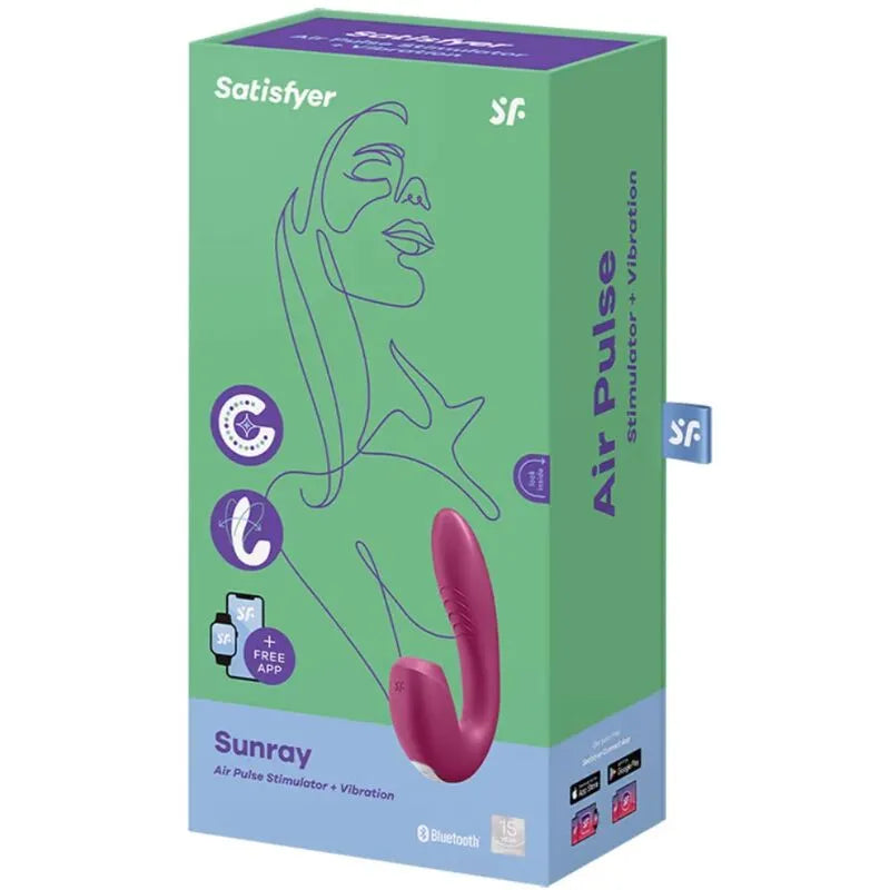 Stimulateur vibrant Satisfyer Sunray application contrôlée silicone flexible stimulation clitoridienne G-spot innovant sextoy moderne femme couple