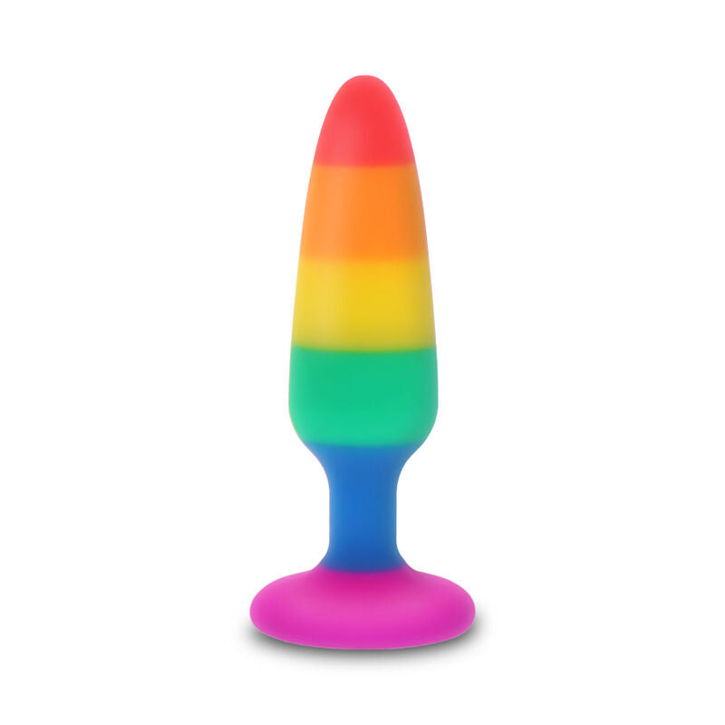 Plug Anal Silicone Arc-En-Ciel Moyen