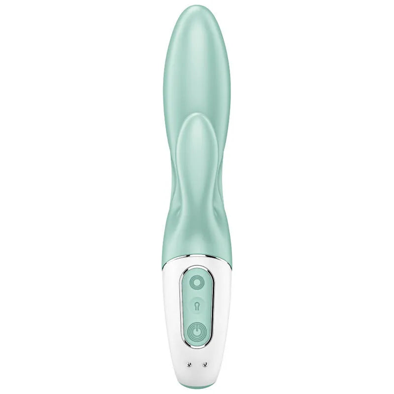 Vibromasseur gonflable Satisfyer Air Pump Bunny 5+ stimulation clitoridienne G-spot multi-vibrations silicone hypoallergénique pour femmes couple