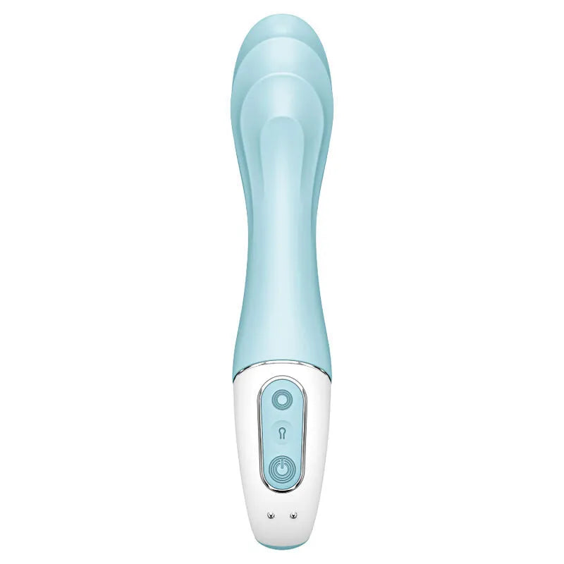 Vibromasseur gonflable Satisfyer Air Pump 5+ application connectée stimulation G-spot silicone médical pour femme couple sextoy