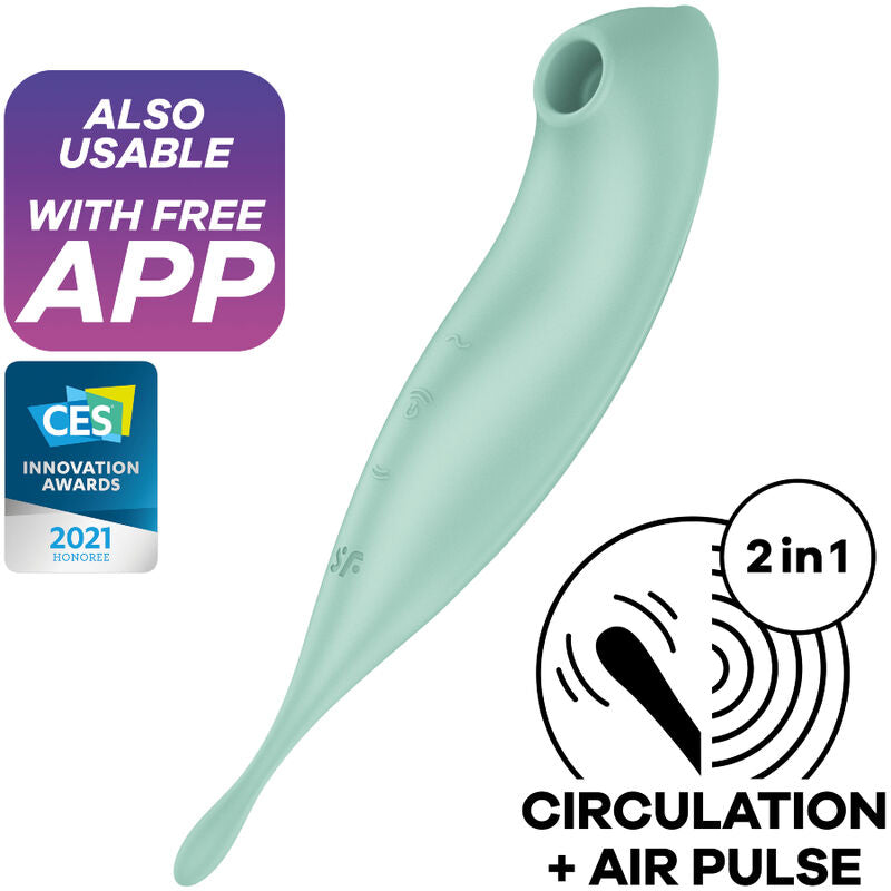 Vibromasseur Étanche À Ondes De Pression Contrôlé Par Application