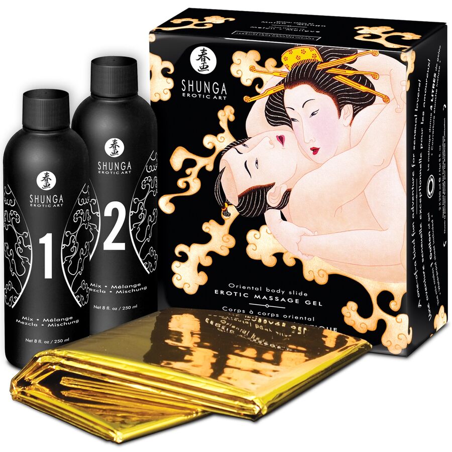 Kit Gel De Massage Érotique Shunga Melon Mangue