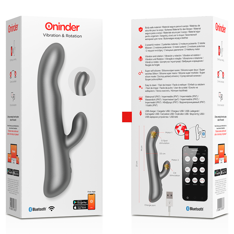 Vibromasseur Silicone Double Stimulation Étanche Contrôlable Application