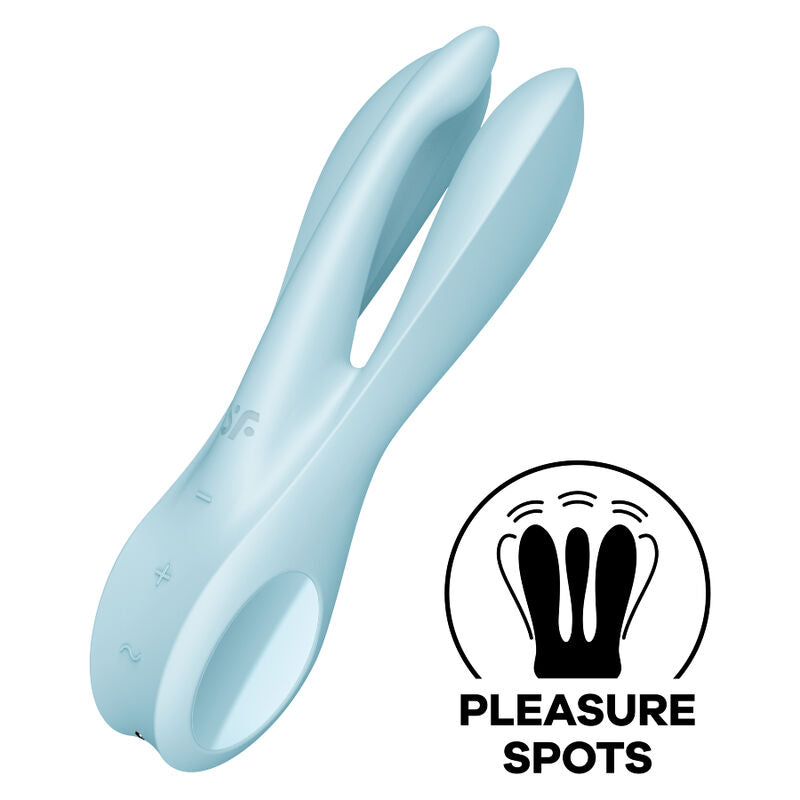 Vibromasseur Étanche Silicone Doux Satisfyer Threesome 1