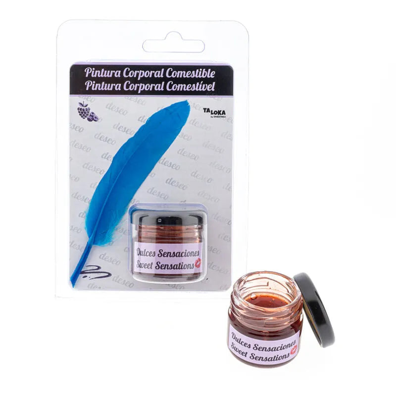 Peinture corporelle comestible baies Dulces Sensaciones pot verre plume applicatrice design érotique Dulces Sensaciones Dulces Sensaciones Dulces Sensaciones Dulces Sensaciones Dulces Sensaciones Dulces Sensaciones Dulces Sensaciones