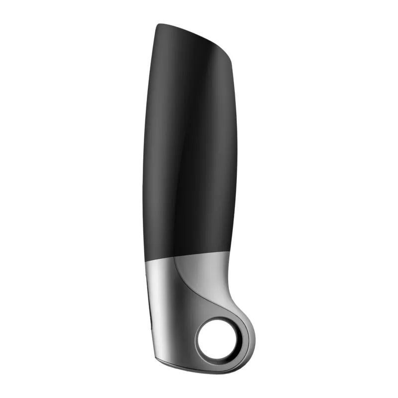 Masturbateur puissant Satisfyer noir stimulation pénis application compatible silicone étanche garantie 15 ans