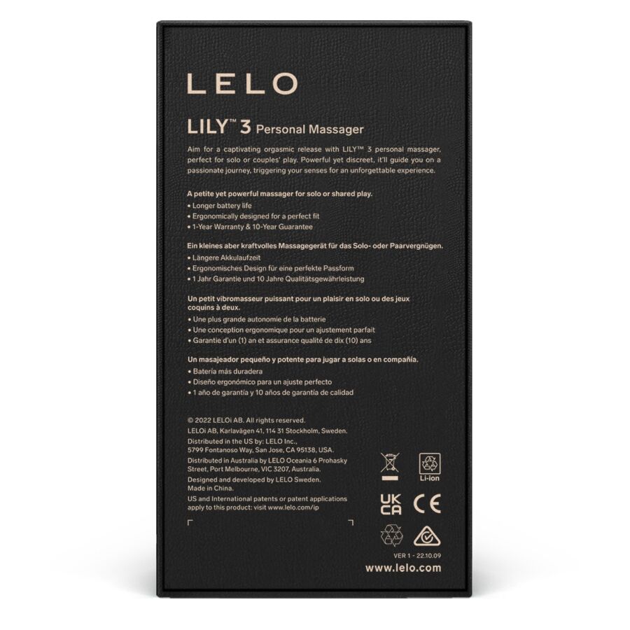 Masseur Personnel Lily™ 3 Étanche Rechargeable