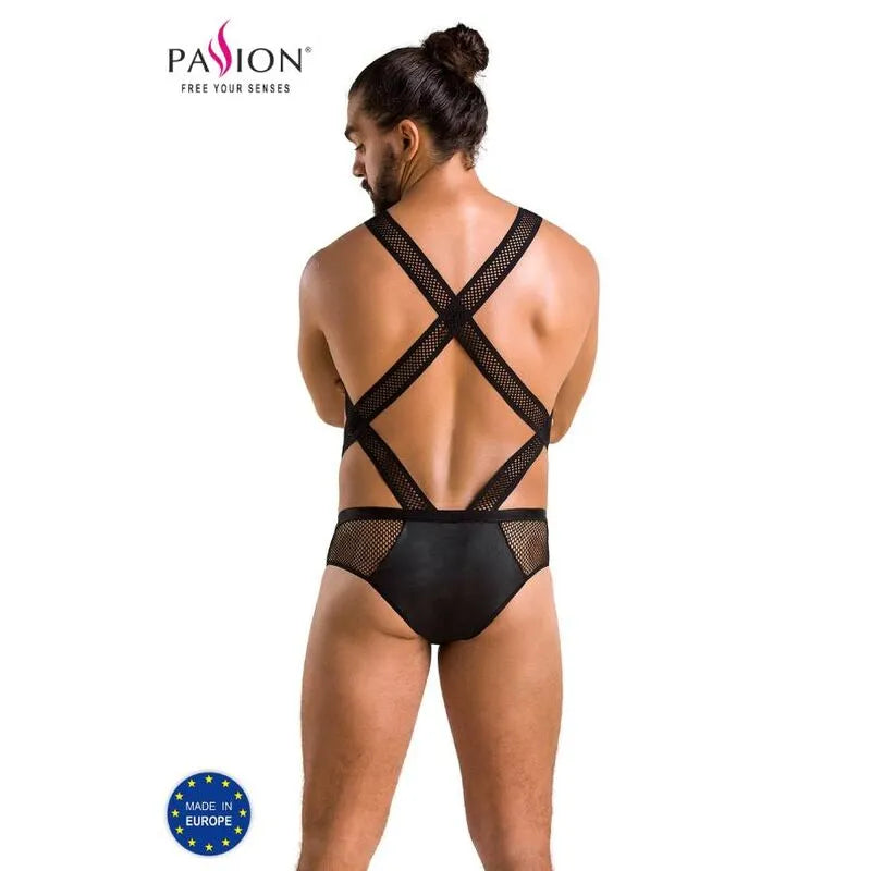 PASSION 045 BODY VICTOR NOIR LINGERIE POLYURÉTHANE POLYESTER CERTIFIÉ OEKOTEX FABRIQUÉ UE