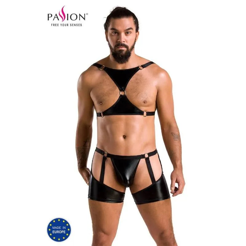 PASSION 047 Ensemble lingerie noire haute qualité Oeko-Tex fabriqué UE