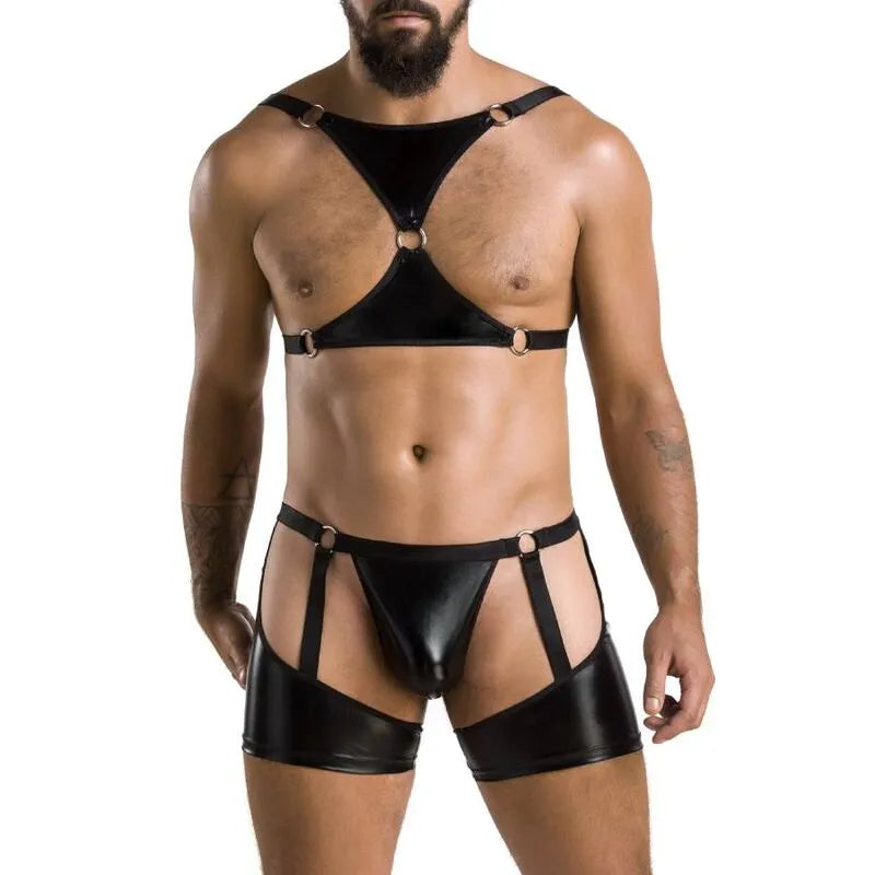 PASSION 047 Ensemble lingerie noire haute qualité Oeko-Tex fabriqué UE