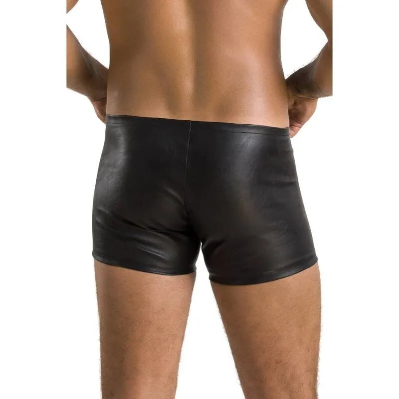 PASSION 049 short noir mat lingerie certifiée Oeko-Tex fabriquée Pologne