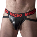 MACHO - MX25RC JOCK CUIR ROUGE