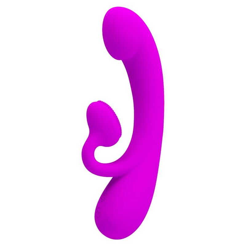 Vibromasseur Lapin Silicone Violet Waterproof