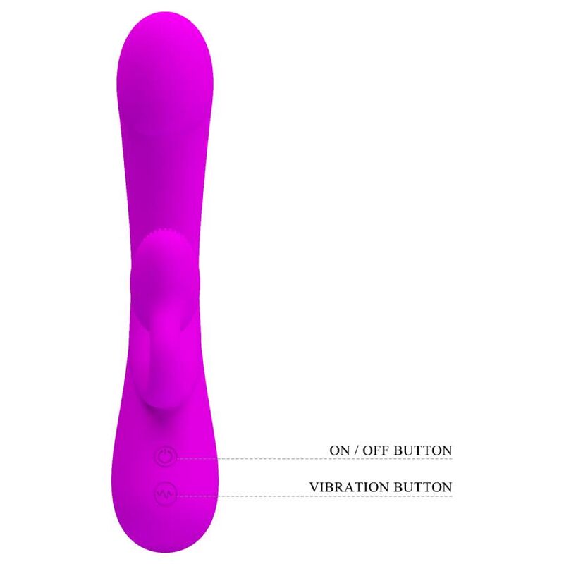 Vibromasseur Lapin Silicone Violet Waterproof