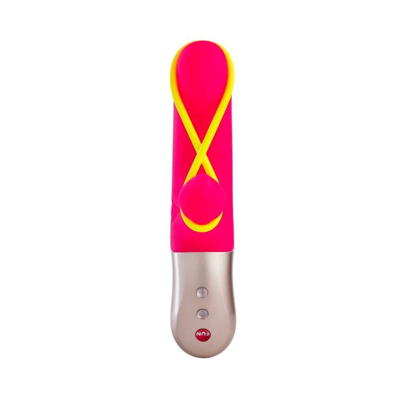 Mini Vibromasseur Silicone Jaune Fluo