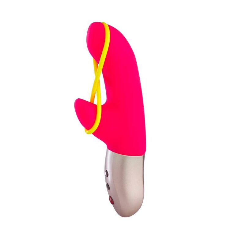 Mini Vibromasseur Silicone Jaune Fluo