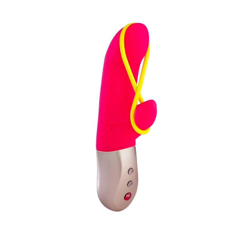 Mini Vibromasseur Silicone Jaune Fluo