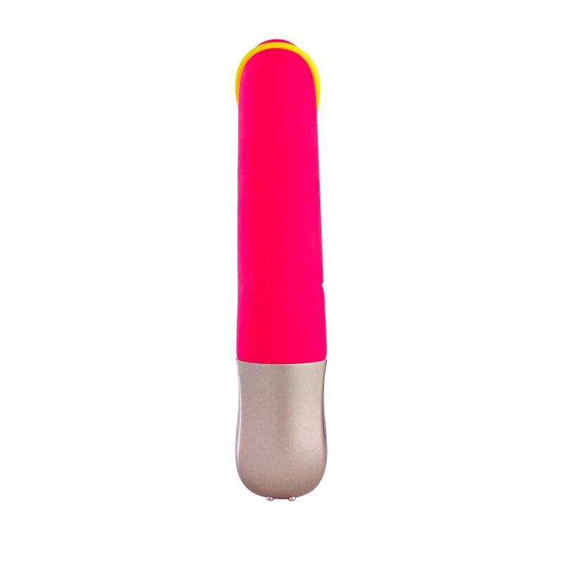 Mini Vibromasseur Silicone Jaune Fluo