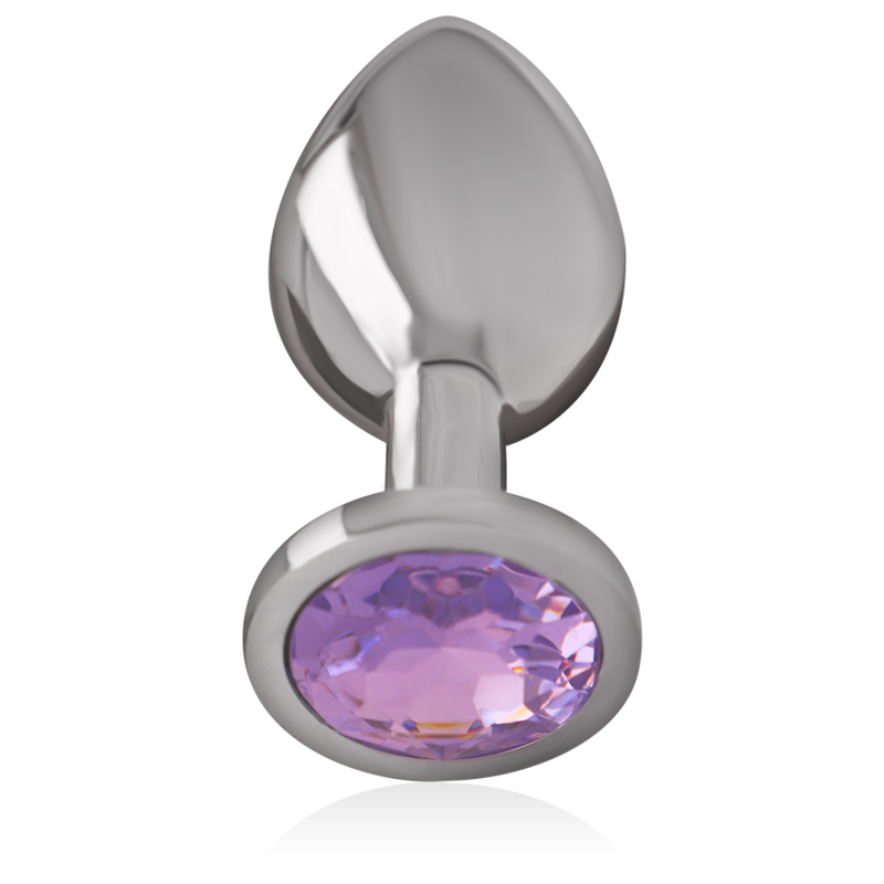 Intense Anal Toys Intense - Plug Anal En Métal Aluminium Avec Cristal Violet Taille