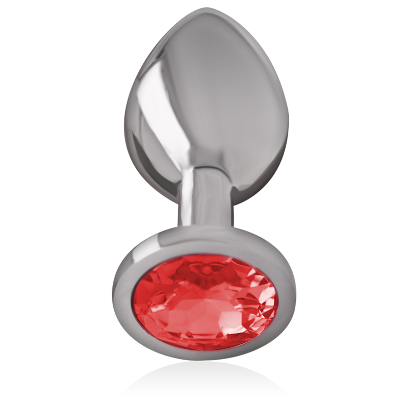 Intense Anal Toys Intense - Plug Anal En Métal Aluminium Avec Cristal Rouge Taille