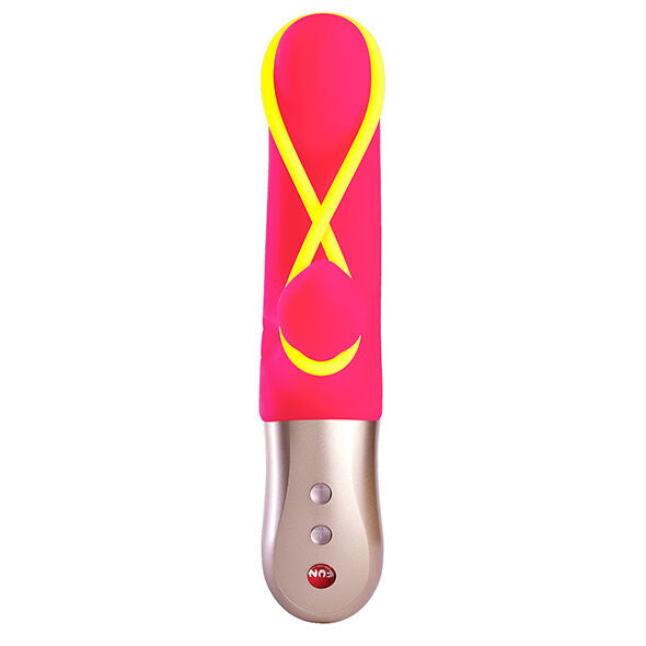 Mini Vibromasseur Silicone Jaune Fluo