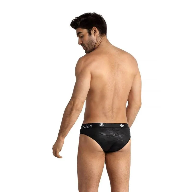 Slip homme ANAIS MEN - SLIP ELECTRO, imprimé militaire, microfibre douce, bande élastique, confort optimal, tailles S à 3XL.