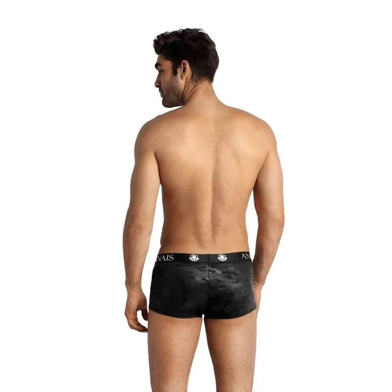 Boxer homme ANAIS MEN ÉLECTRO, imprimé militaire, microfibre douce, coupe sportive, jambes longues, ajustement parfait.