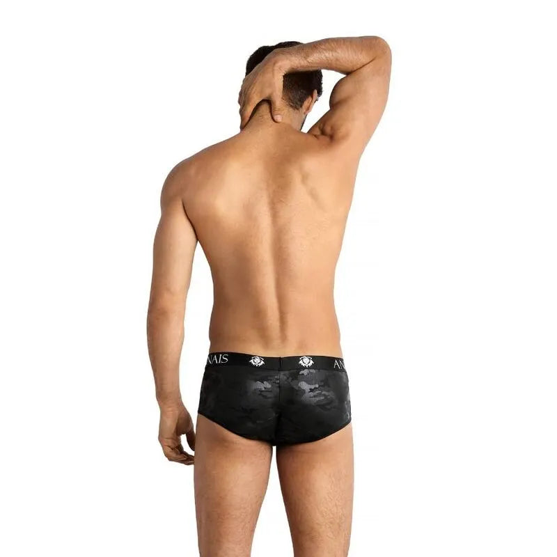 Boxer homme ANAIS MEN ÉLECTRO, imprimé militaire, microfibre douce, coupe sportive, ajustement parfait.