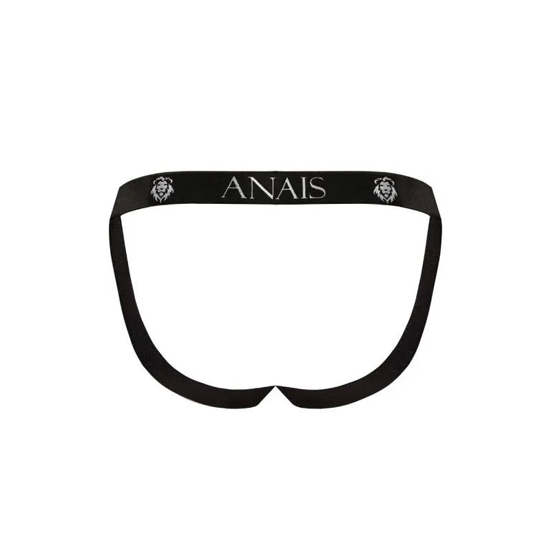 Jockstrap homme à carreaux verts et noirs, bande élastique noire avec logo Anais, confort et style sexy.