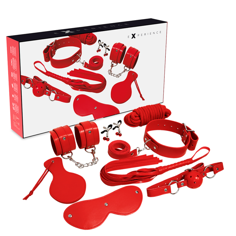 Ensemble Bondage Cuir Rouge Débutants Avancés