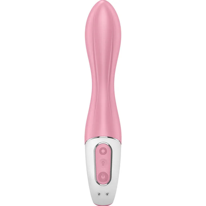 Satisfyer Vibrateur Pompe à Air 2 Rose - Stimulation Intime personnalisée avec corps gonflable, silicone médical, confort maximal pour femmes et couples