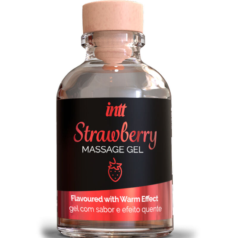 Gel De Massage Intime Fraise Chauffant