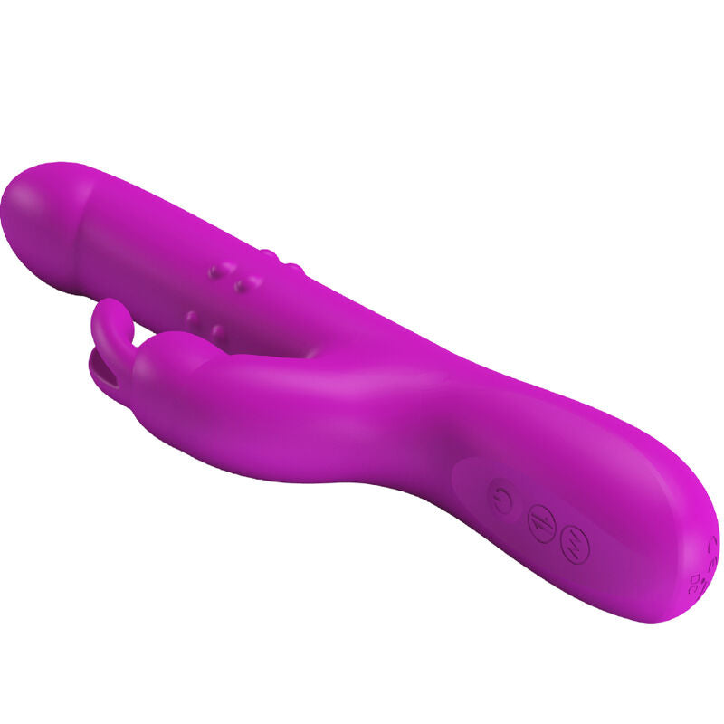 Vibromasseur Rabbit Silicone Violet Multi-Vitesses