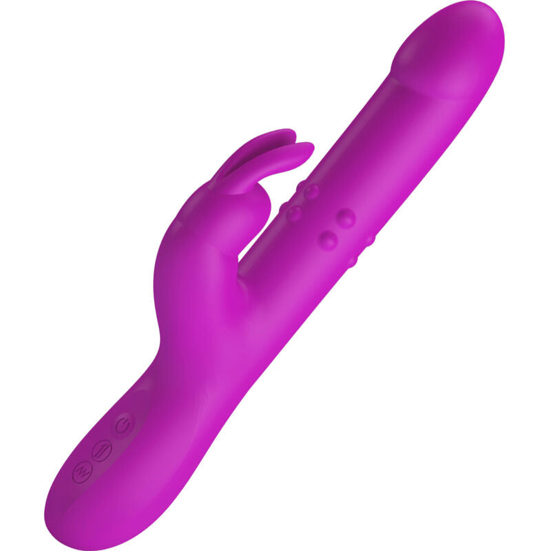 Vibromasseur Rabbit Silicone Violet Multi-Vitesses