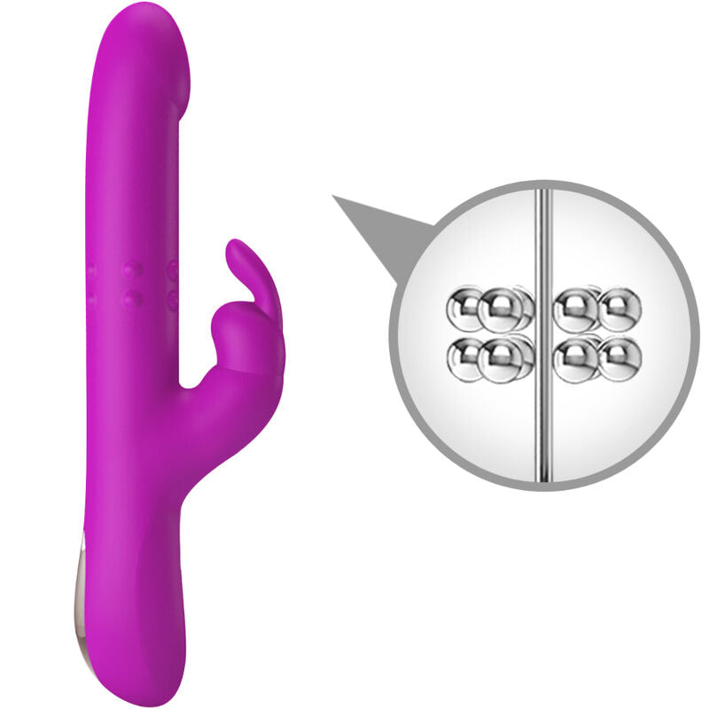 Vibromasseur Rabbit Silicone Violet Multi-Vitesses