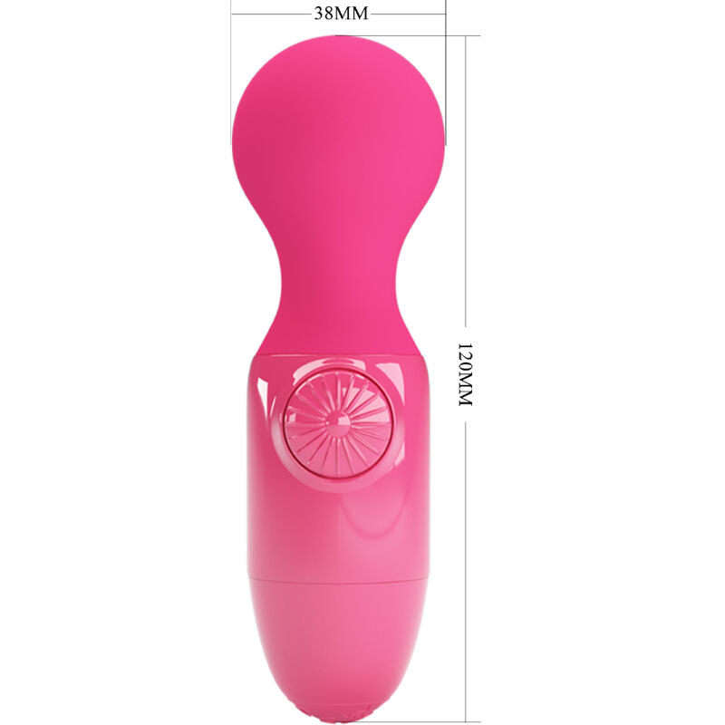 Mini Vibromasseur Silicone Étanche Magenta