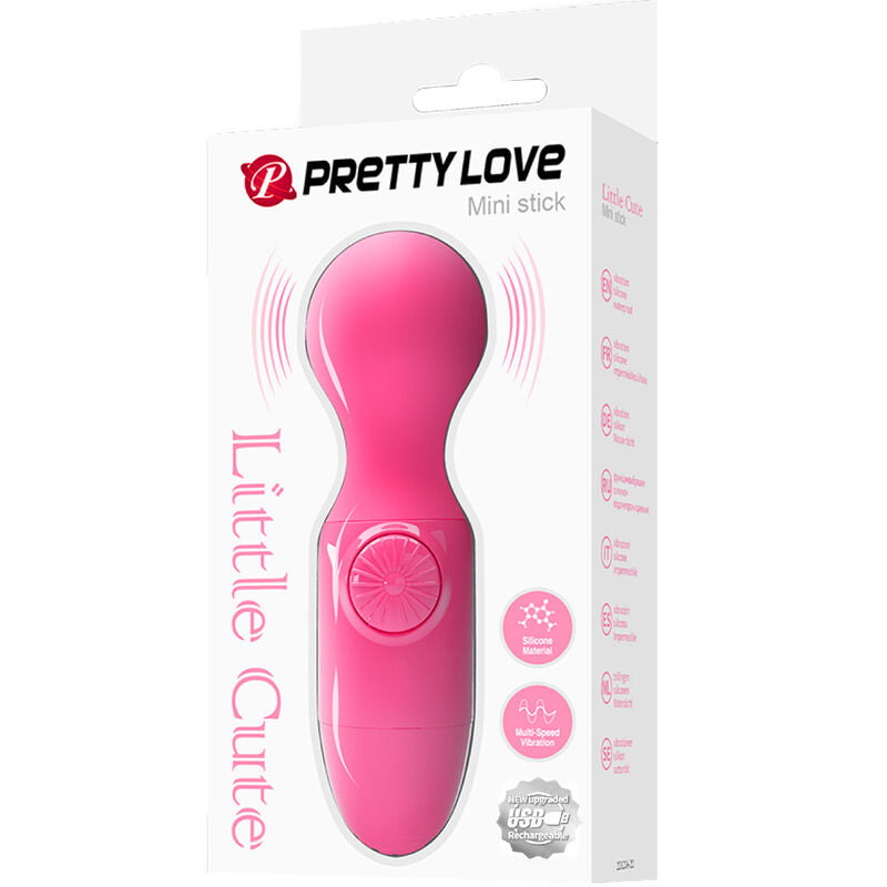 Mini Vibromasseur Silicone Étanche Magenta