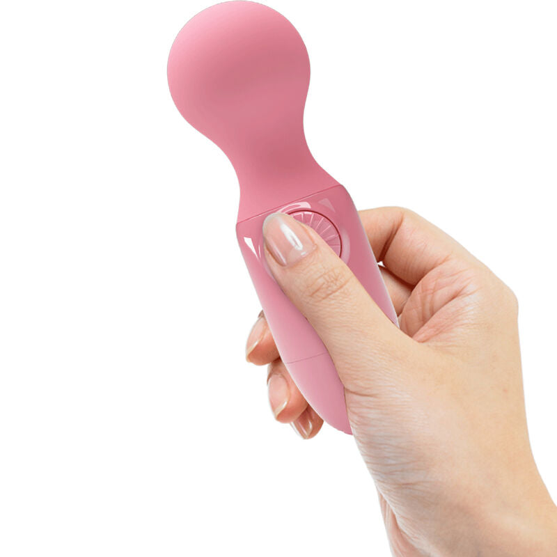 Mini Vibromasseur Silicone Rose Étanche