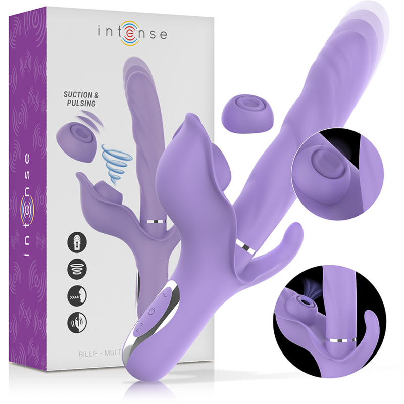 Vibromasseur Luxe Violet Multifonction Étanche