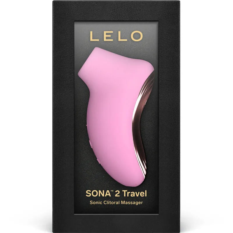 Masseur de clitoris sonique de voyage Lelo Sona 2 Rose, design élégant, stimulation ciblée, silicone hypoallergénique, rechargeable USB, multi-vitesses, discrétion, couple, plaisir intime
