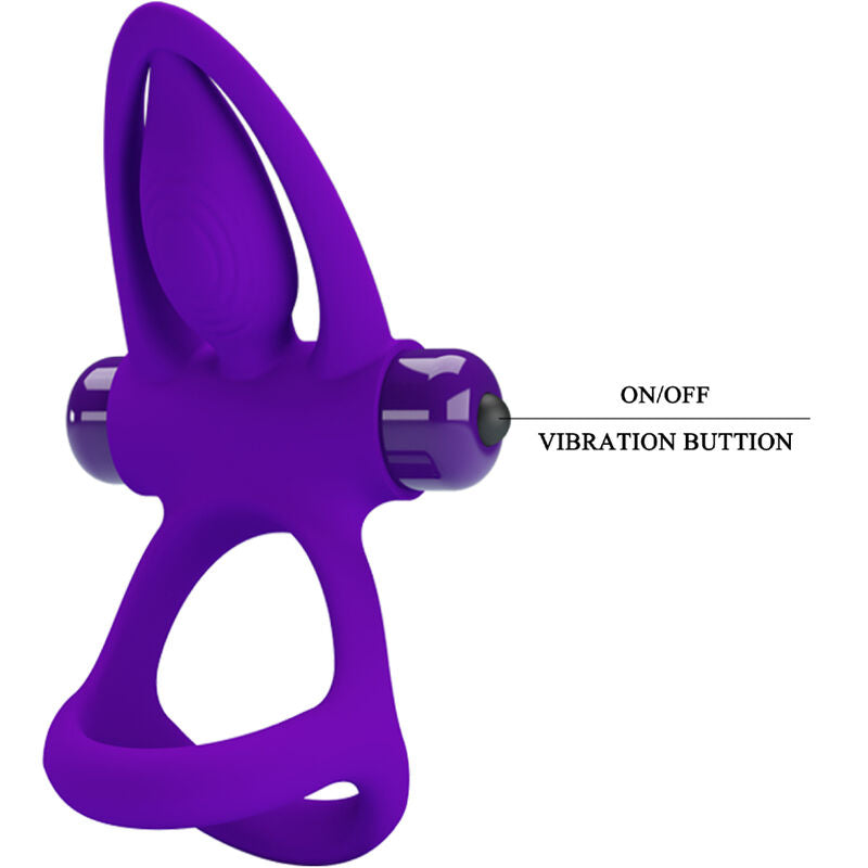 Cockring Violet En Silicone Pour Couples