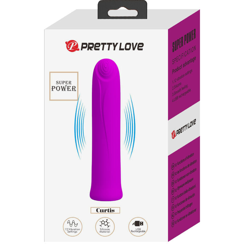 Mini Vibromasseur Silicone Violet Rechargeable