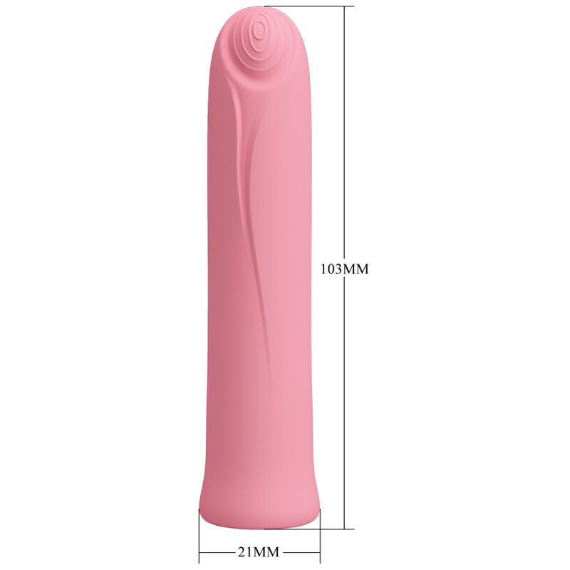 Mini Vibromasseur Rose Silicone Fonctions Multiples