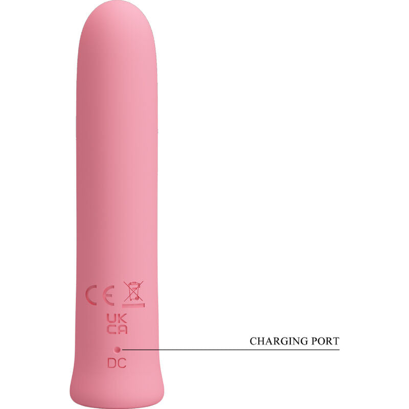 Mini Vibromasseur Rose Silicone Fonctions Multiples