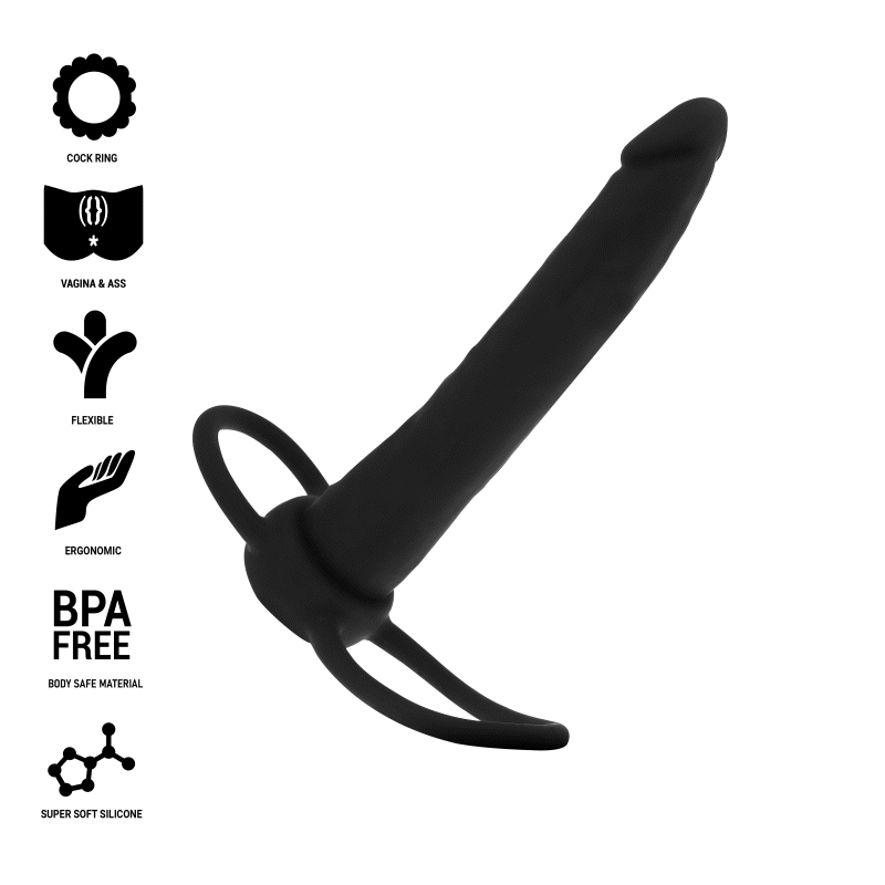 Gode Anal En Silicone Noir Luxe