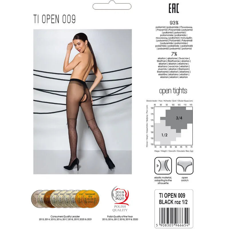 PASSION - TIOPEN 009 COLLANT NOIR 3/4 20 DEN