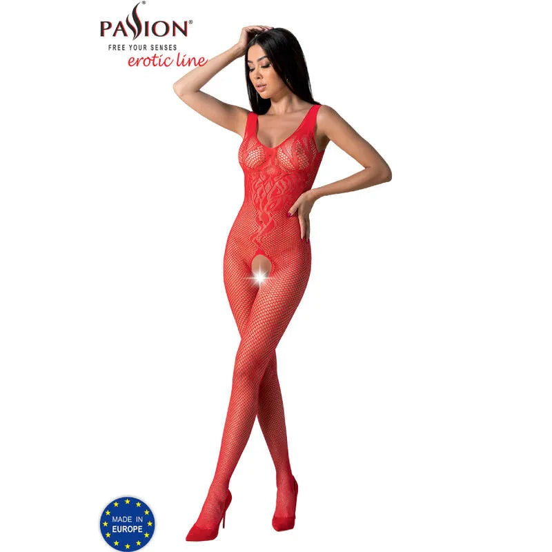 PASSION - BS098 BODYSTOCKING ROUGE