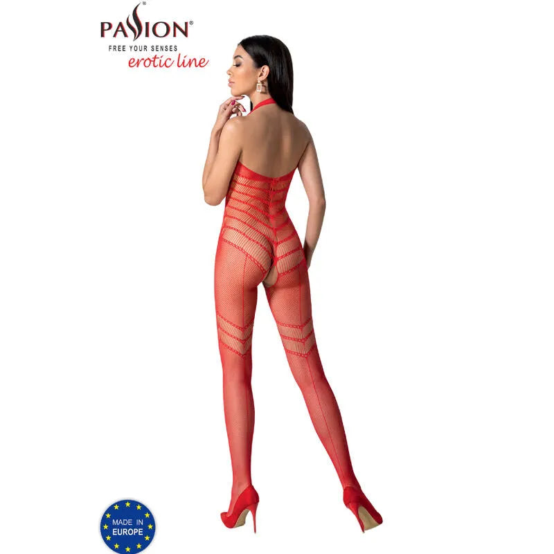 PASSION - BS100 BODYSTOCKING ROUGE