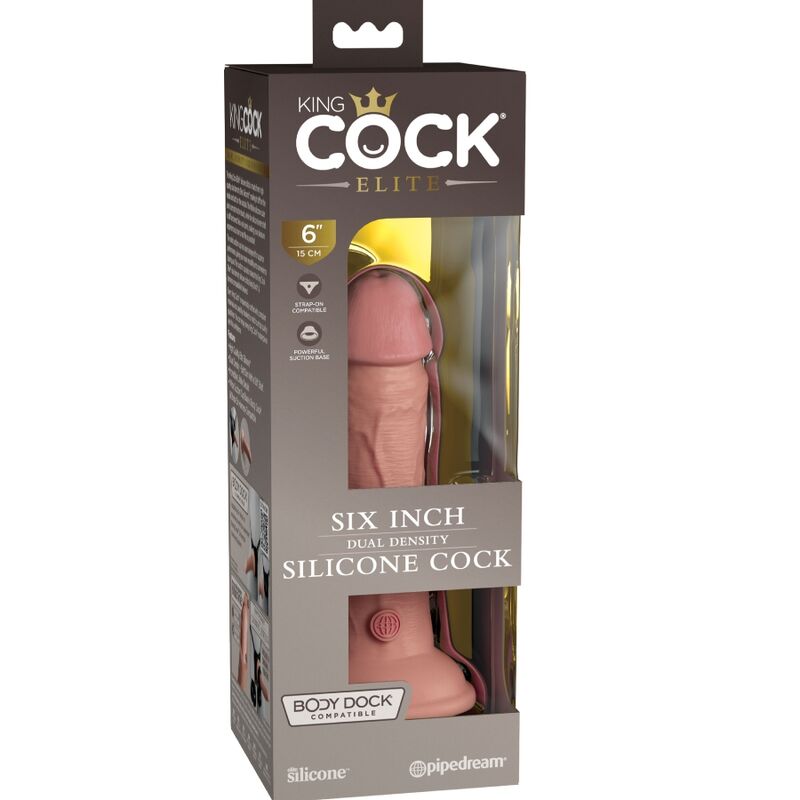 Gode En Silicone Double Densité King Cock Elite