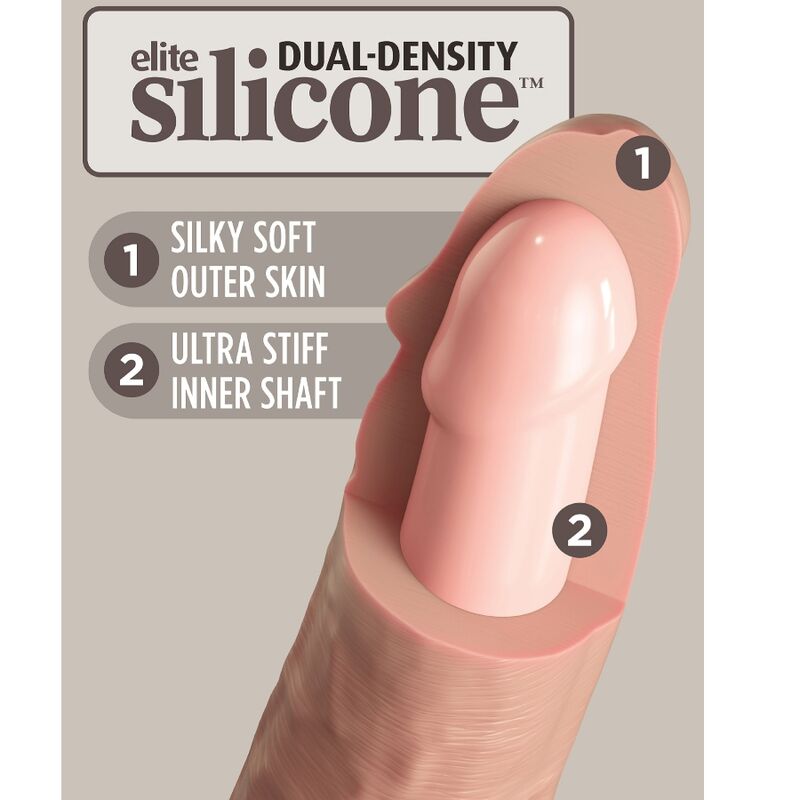 Gode En Silicone Double Densité King Cock Elite